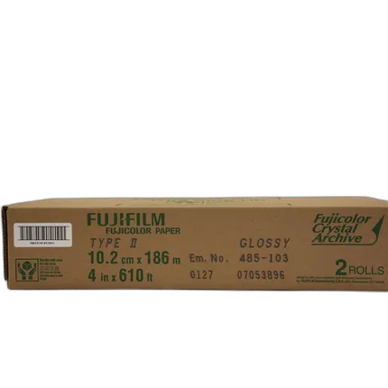 Fujifilm 4 In. x 610 Ft. Paper Crystal Archive Type II Glossy (Roll)
