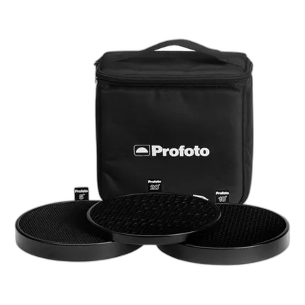 Profoto Honeycomb Grid Kit 180mm with 5, 10, 20 Degrees Grids and Bag