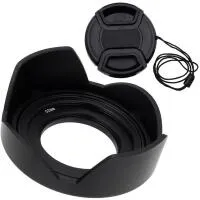 Fotodiox Reversible Lens Hood Kit for Sony E PZ 16-50mm F3.5-5.6 OSS E-mount 1