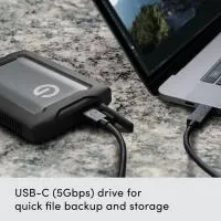 G-DRIVE 1TB ArmorATD USB-C 3.2 Gen 1 External Hard Drive 1