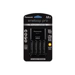 Eneloop Pro Charger w/4 AA Rechargeable Ni-MH Batteries (2550mAh) Panasonic