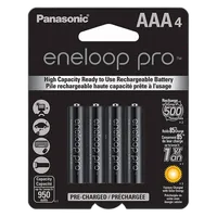 Eneloop Rechargeable Ni-MH AAA 4pk Batteries (950mAh) Panasonic 0