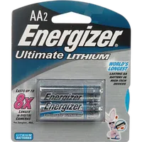 Energizer AA 2pk 9X Ultimate Lithium Battery L91BP2 0
