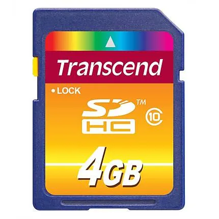 Transcend 4GB Class 10 SDHC Memory Card