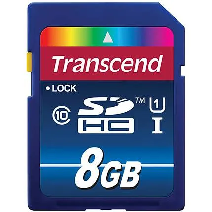 Transcend 8GB 300x UHS-1 Class 10 SDHC Memory Card