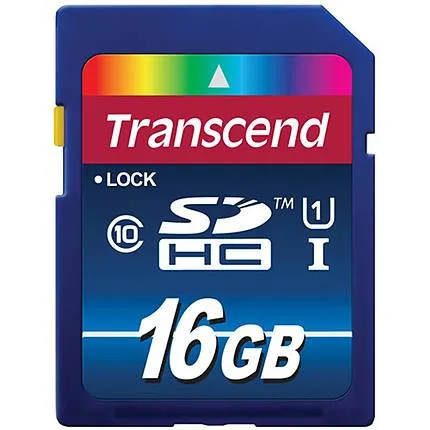 Transcend 16GB 400x UHS-1 Class 10 SDHC Memory Card Transcend