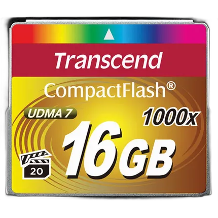 Transcend 16GB 1000x Compact Flash Card