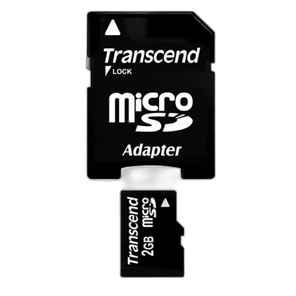 Transcend 2GB Micro SD Card Kit with Secure Digital Adapter
