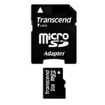 Transcend 2GB Micro SD Card Kit with Secure Digital Adapter