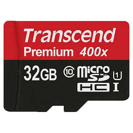 Transcend 32GB UHS-1 Class 10 Micro SDHC Memory Card