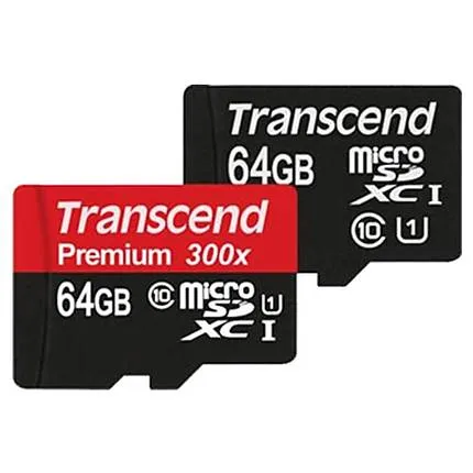 Transcend 64GB 400x UHS-1 Class 10 Micro SDXC Memory Card