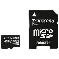 Transcend 4GB Micro SDHC CL4 0