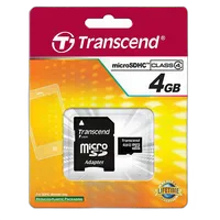 Transcend 4GB Micro SDHC CL4 1