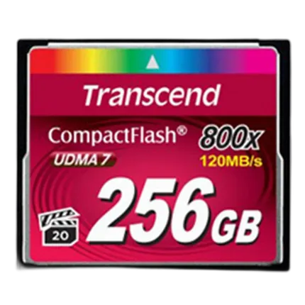 Transcend 256GB 800x Compact Flash Card
