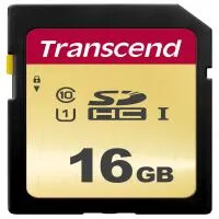 Transcend 16GB 500S UHS-I SDHC Memory Card 0