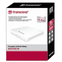 Transcend 8x Portable CD/DVD Writer (White) 2