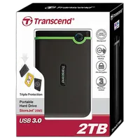 Transcend 2TB StoreJet 25M3 Anti-Shock External Hard Drive (Iron Gray) 4