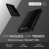 Transcend 2TB Storjet 25M3 USB 3.1 External Hard Drive 2
