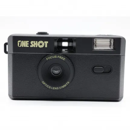 ONESHOT FILM CAMERA WITH FLASH  FOCUS FREE 35MM F9 LENS