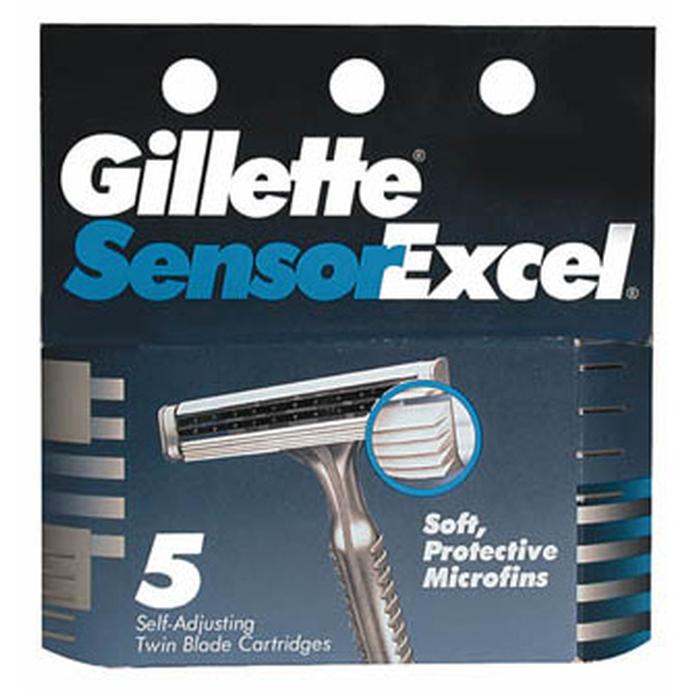 Gillette Sensor Excel Blades 5Pack Shaving Razors and Blades
