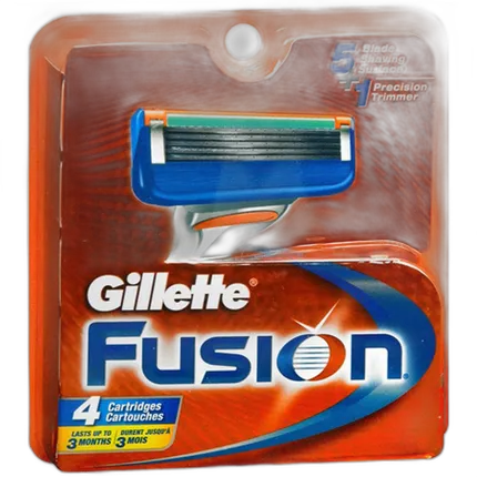 Gillette Fusion Blades 4pk (Imported)