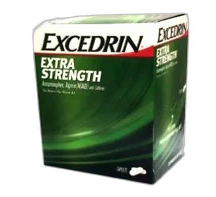 Excedrin Extra Strength Caplets 2pks Box of 25 2pks