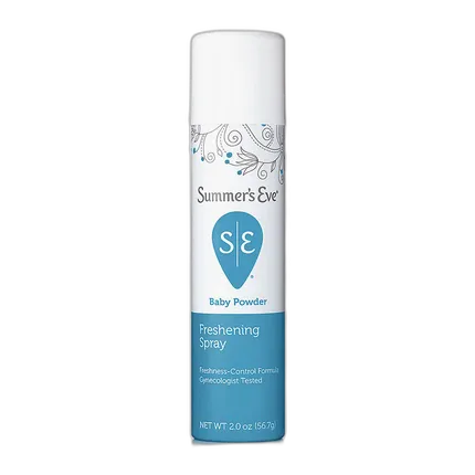 Summers Eve Feminine Deodorant Spray Baby Powder 2oz