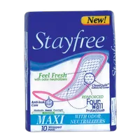 Stayfree Maxi-Pads 10pk (Can be Super or Regular depending on shipment) 0