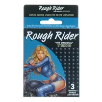 Rough Rider Condoms 3pk Studded Contempo Brand 0