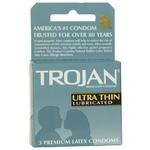 Trojan Condoms 3pk    Gray Ultra-Thin Lubricated