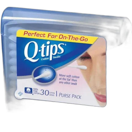 Q-Tips Cotton Swabs Travel Pack 30ct