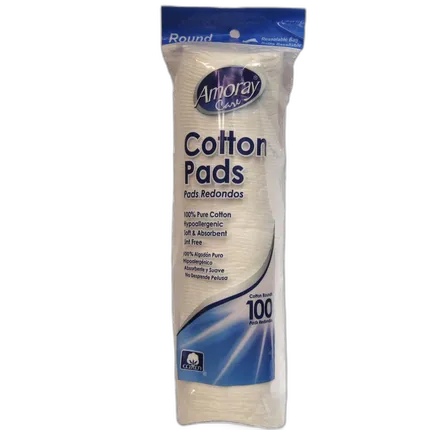 Cotton Make-Up and Nail Polish Pads 100ct Resealable Pads