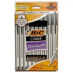Bic Cristal Black Pen Medium Point (10 Pack Pouch) 0