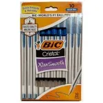 Bic Cristal Blue Pen Medium Point (10 Pack Pouch) 0