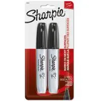 Sharpie Marker Chisel Point 2pk Black Model 38262 1