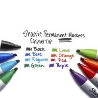 Sharpie Marker Chisel Point 2pk Black Model 38262 6
