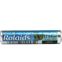 Rolaids Chewable Mints Roll of 12 Tablets (One Roll Only) 0