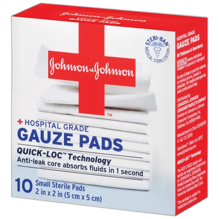 Johnson and Johnson Gauze Pads 2inch x 2inc 10ct