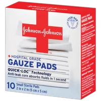 Johnson  and  Johnson Gauze Pads 2inch x 2inc 10ct 0
