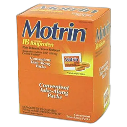 Motrin 2pk Caplets (Box of 50 2pks)