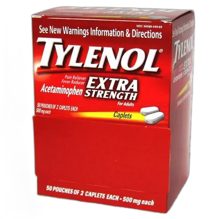 Tylenol 2pk Extra Strength Caplets (Box of 50 2pks)