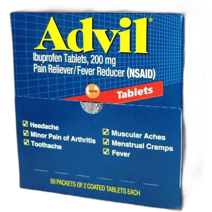 Advil 2pk Tablets (Box of 50 2pks)