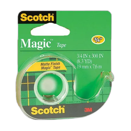 Scotch Magic Tape 105 3/4inch x 300inch Writable Matte Finish