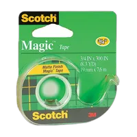Scotch Magic Tape 105 3/4inch x 300inch Writable Matte Finish 0