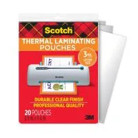 Scotch TP3854-20 Thermal Laminating Pouches (20 Pouches, Up to 8.5x11in) 0