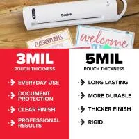 Scotch TP3854-20 Thermal Laminating Pouches (20 Pouches, Up to 8.5x11in) 3