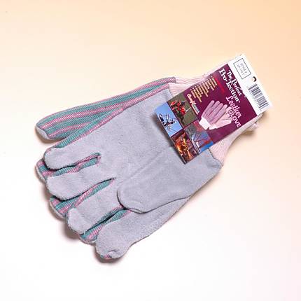Leather Palm Gloves Knit Wrist All Purpose Work Gloves (Brands Vary)