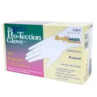 Latex Gloves Large (Powdered) Box of 100 Gloves (Brands May Vary) 0