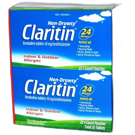 Claritin Allergy Tablets 1pks (Box of 25pks)