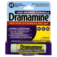 Dramamine Adult 8ct Less Drowsy Motion Sickness Relief 0